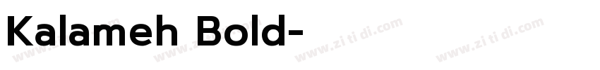 Kalameh Bold字体转换